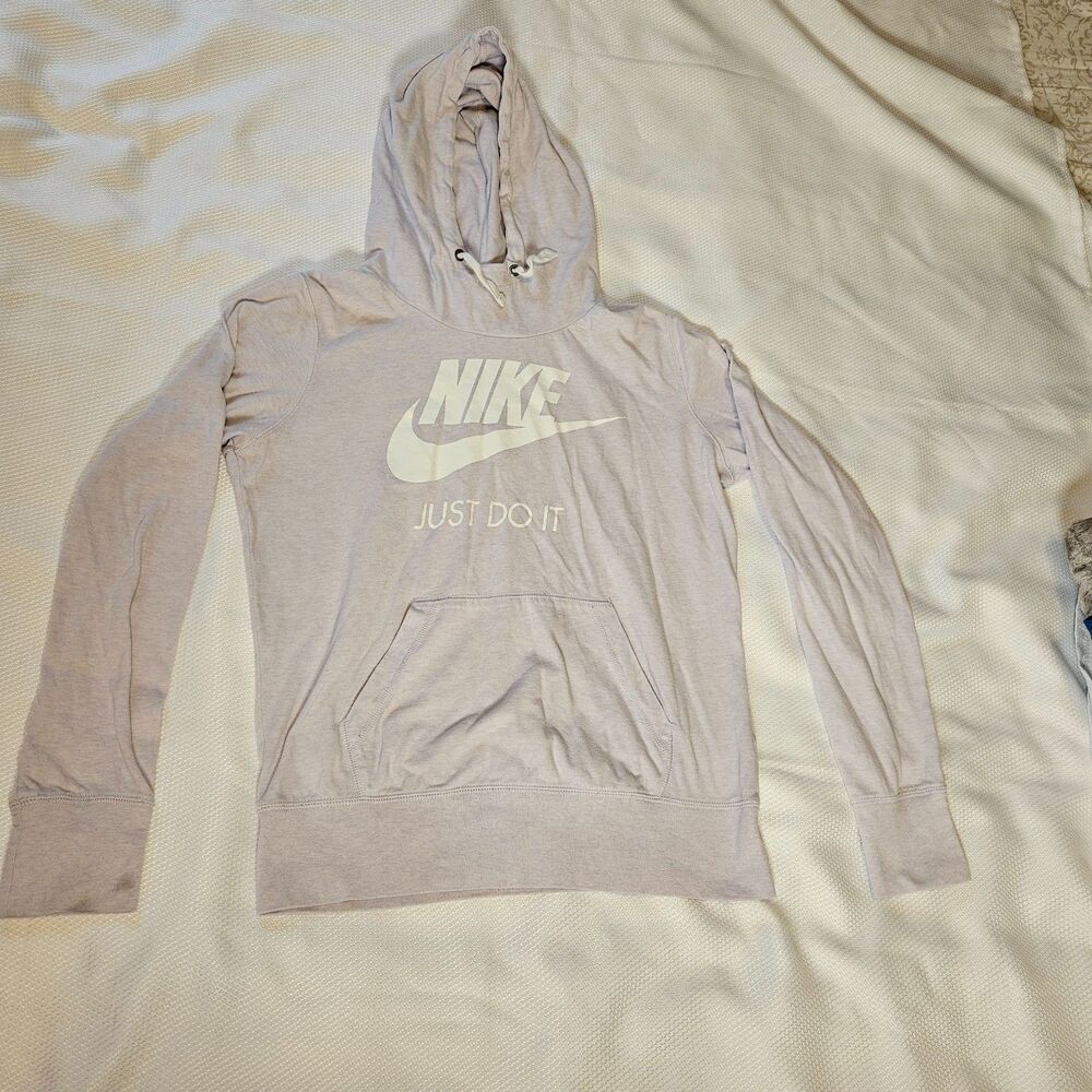 Nike pullover just do it lilac hoodie womens large